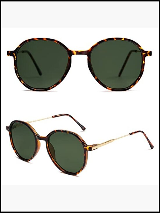 Designer Hexagon Round Sunglasses for Women UV400 Full Frame Polycarbonate main image 7